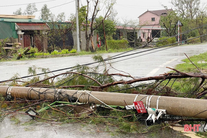 Ngừng vận hành 38 đường dây lưới điện do bão, gần 2 triệu khách bị cắt điện- Ảnh 2.