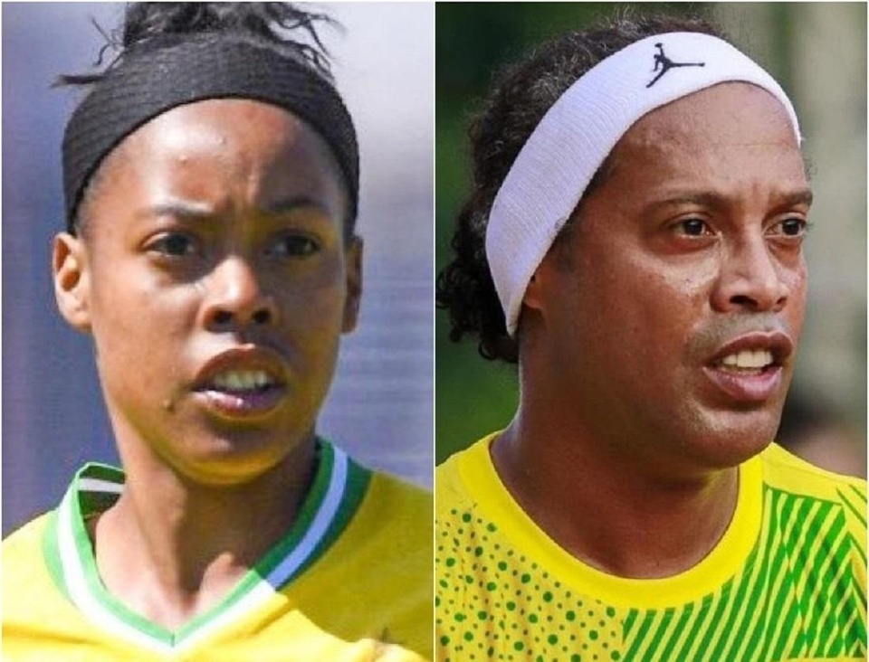 Danh tính nữ cầu thủ gây sốt vì giống Ronaldinho như “hai giọt nước”- Ảnh 1.