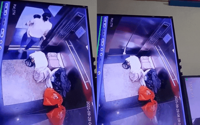 Người phụ nữ bế con nhỏ có hành động liều lĩnh tại thang máy chung cư ở Hà Nội, mẹ trẻ khiến dân mạng lo lắng khoản đề bù khủng- Ảnh 1.