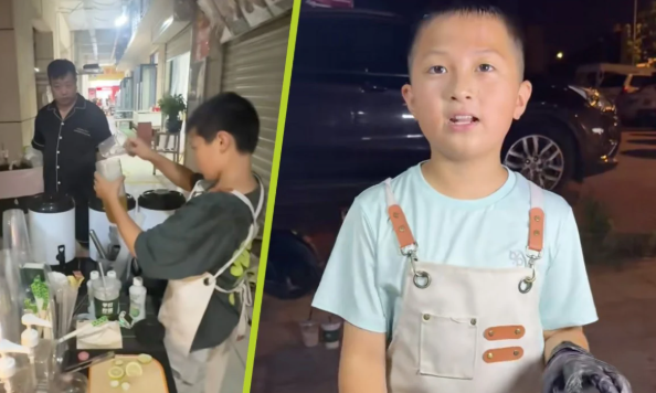 Cậu bé 11 tuổi mở quán trà sữa, bỏ túi gần 15 triệu đồng/tháng, được khen là thần đồng kinh doanh - Ngó bảng điểm còn bất ngờ hơn!- Ảnh 1.