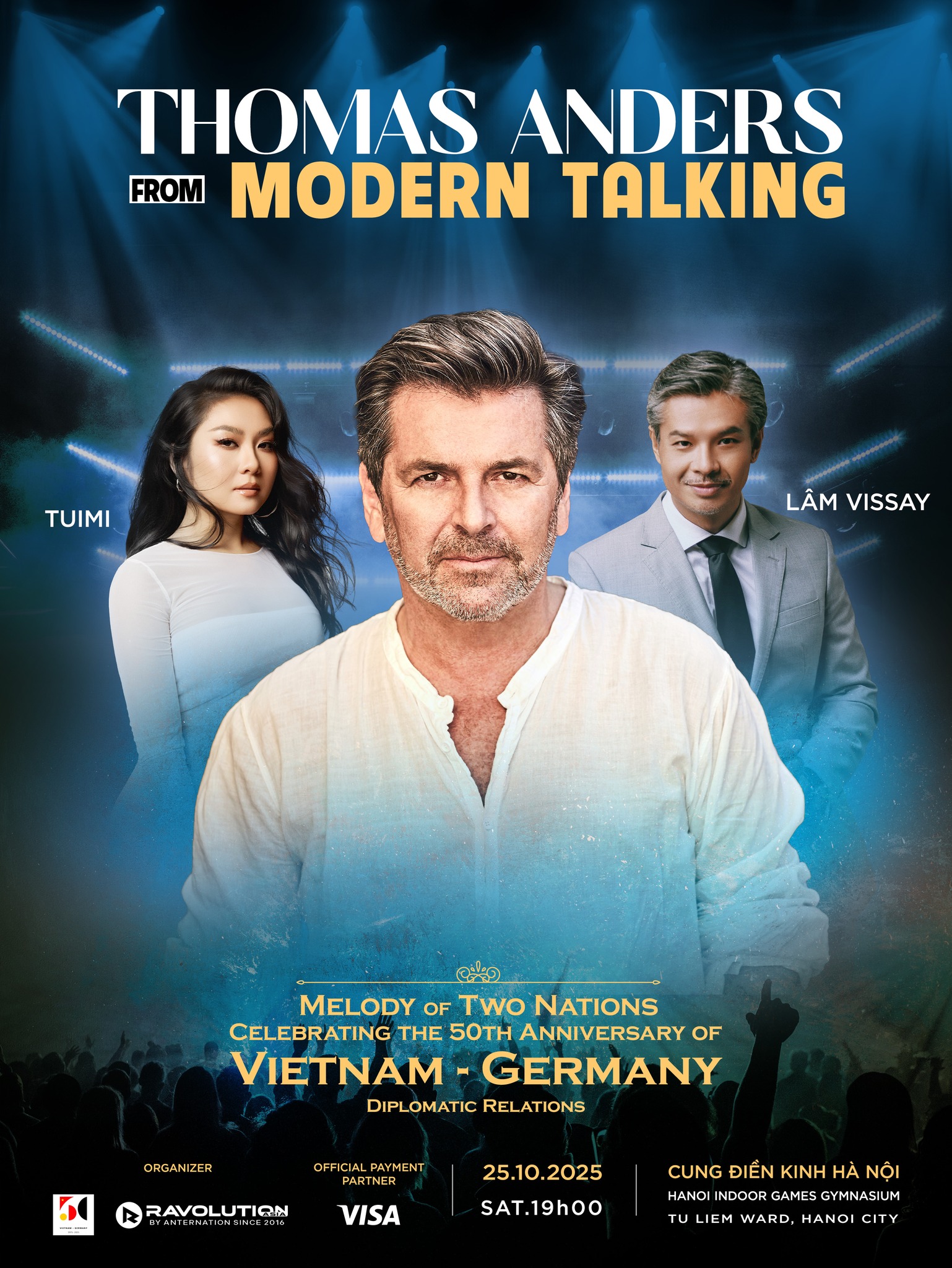 Thomas Anders (Modern Talking) hội ngộ khán giả Việt Nam ngày 25/10/2025 tại Cung điền kinh Hà Nội- Ảnh 3.