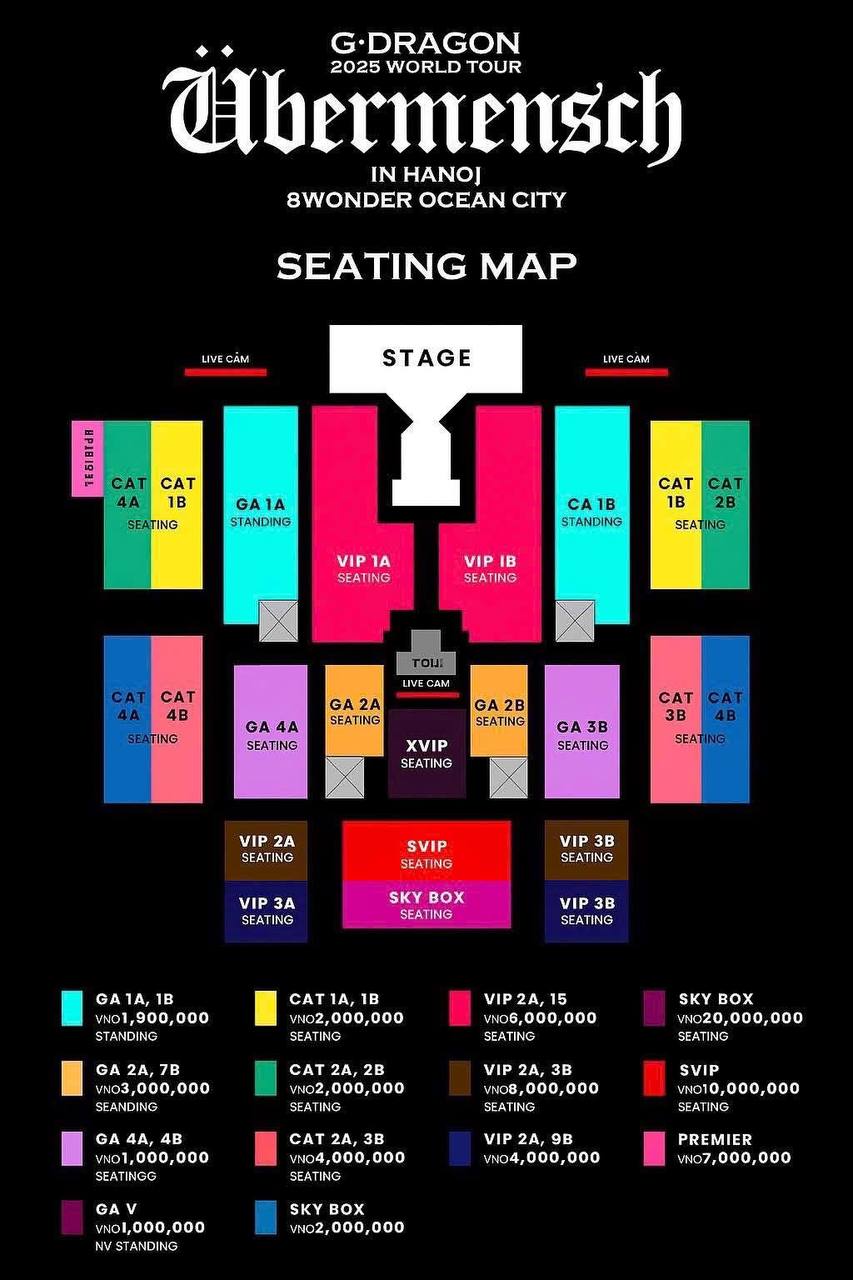 Lan truyền giá vé concert G-Dragon tại Hà Nội: Có vé tận 20 triệu đồng, thấp nhất 1 triệu?- Ảnh 4.