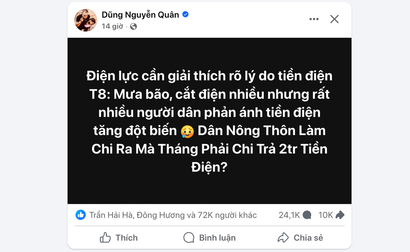 Người dân Nghệ An, Hà Tĩnh "kêu trời" vì tiền điện tăng vọt giữa mùa mưa bão- Ảnh 3.