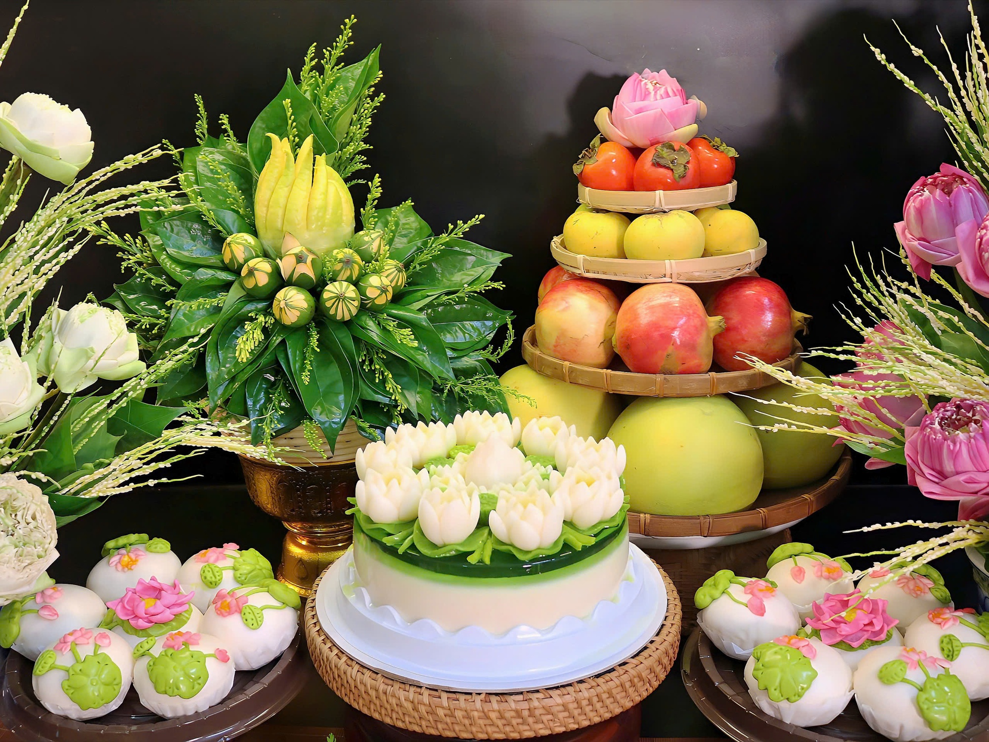Mâm cỗ chay Rằm tháng 7 may mắn, an lạc từ mẹ đảm Hà Nội: 11 món ngon tinh tế, tròn vị đoàn viên- Ảnh 3.