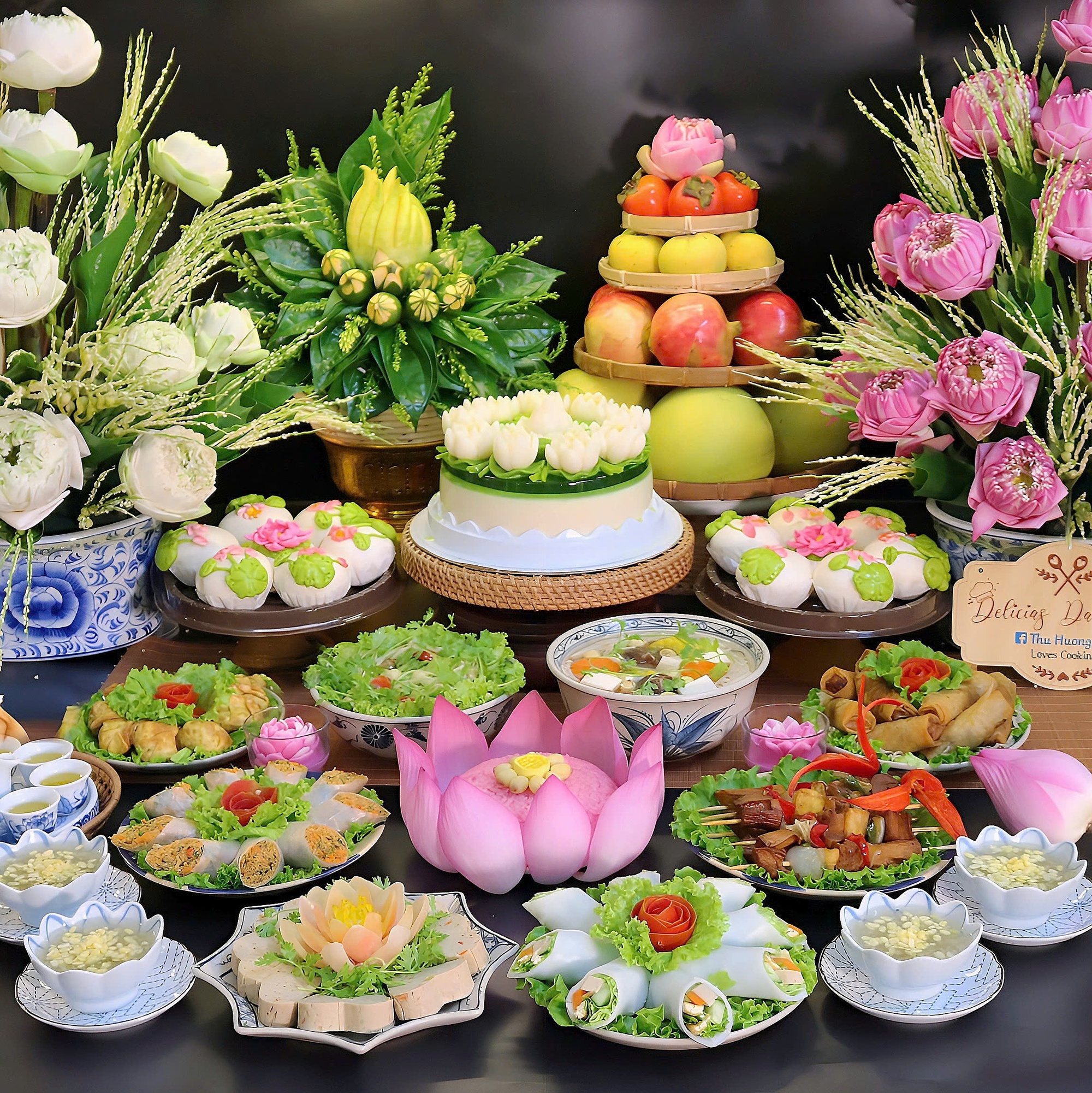 Mâm cỗ chay Rằm tháng 7 may mắn, an lạc từ mẹ đảm Hà Nội: 11 món ngon tinh tế, tròn vị đoàn viên- Ảnh 2.