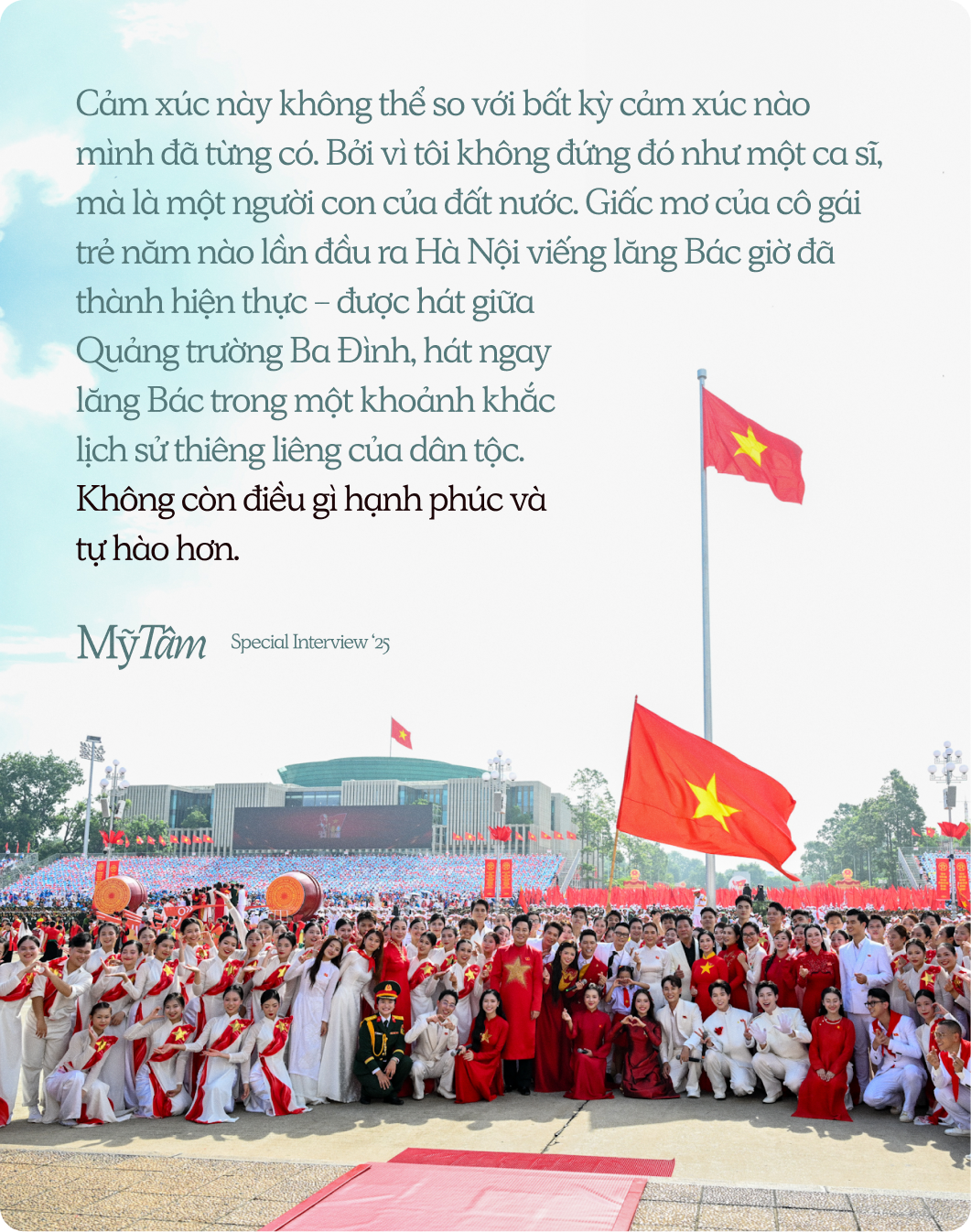 Mỹ Tâm: "Trải qua khoảnh khắc lịch sử lớn lao như vậy, tôi càng thấy mình cần phải khiêm nhường"- Ảnh 2.