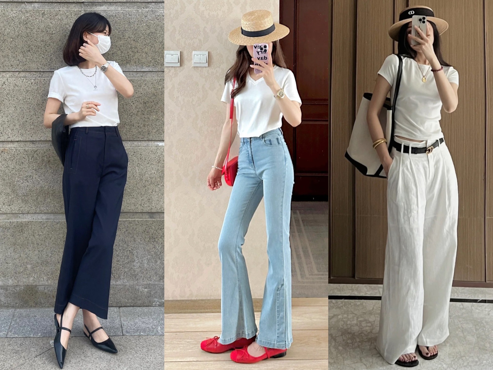 Phụ nữ tuổi 30+ thiếu gì thì thiếu, đừng thiếu một chiếc áo thun trắng trong tủ đồ!- Ảnh 1.