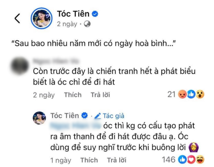 Bị chê “óc chỉ để đi hát”, Tóc Tiên phản pháo gắt- Ảnh 4.