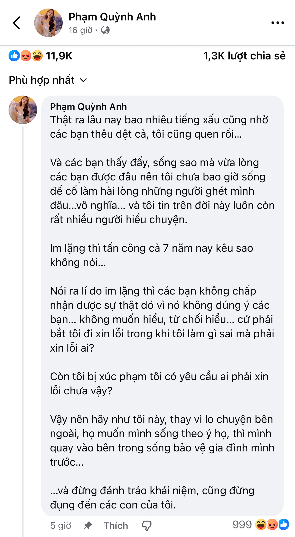 Phạm Quỳnh Anh: 