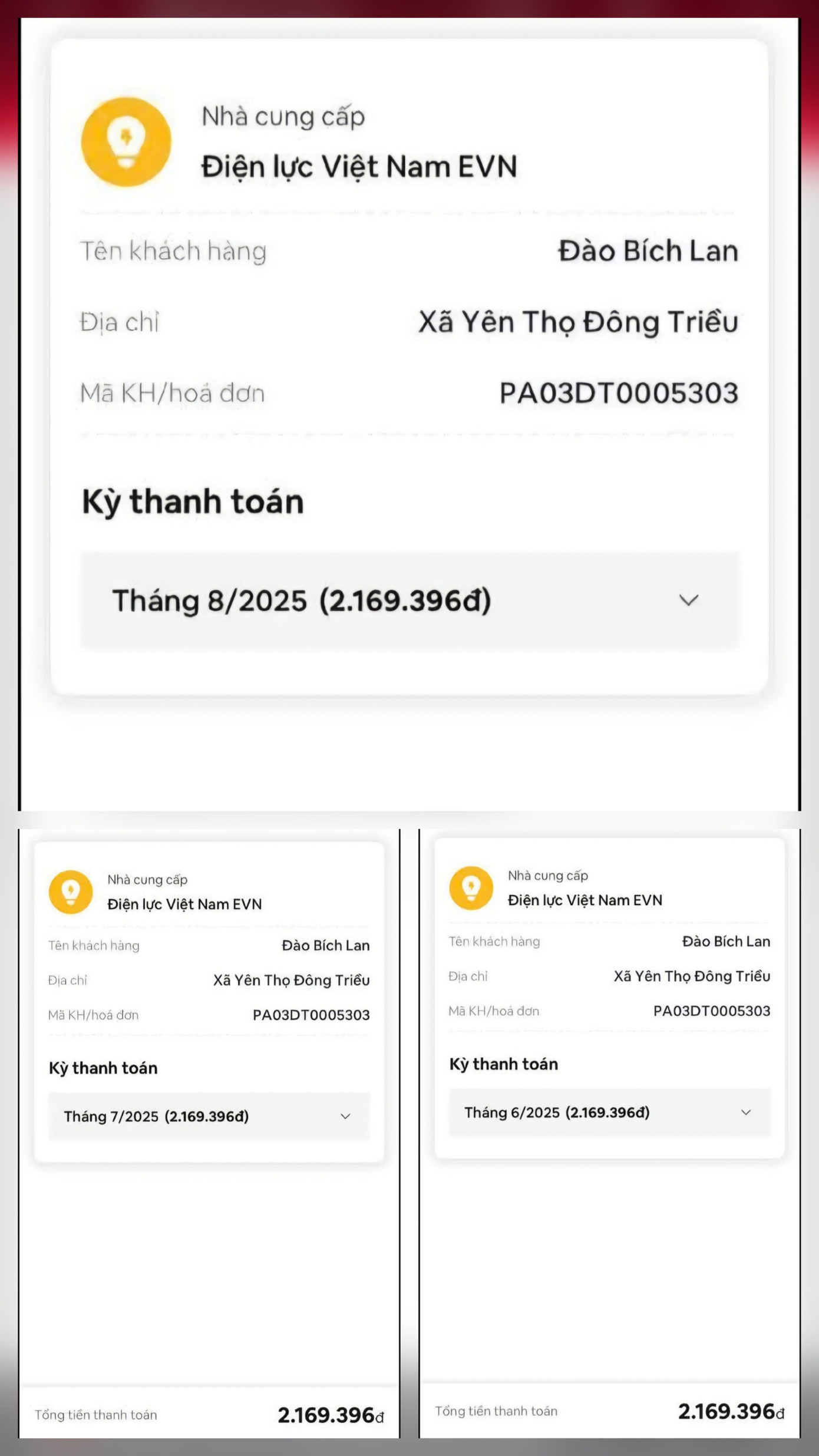 Hóa đơn tiền điện 3 tháng giống hệt nhau vì... ngẫu nhiên- Ảnh 1.