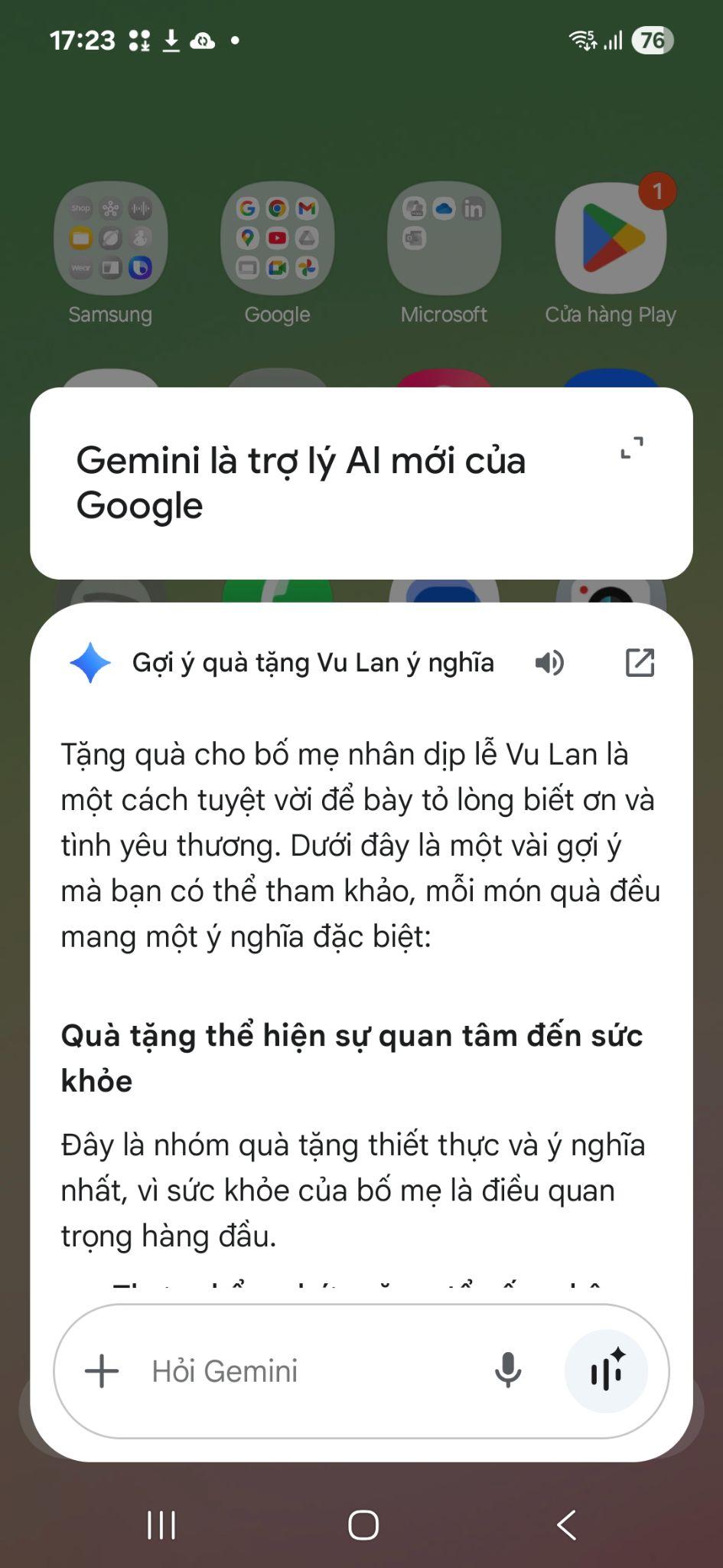 Xứng danh “cục vàng” của ba mẹ với loạt quà Vu Lan do Gemini Live trên Galaxy A56 5G gợi ý- Ảnh 3.