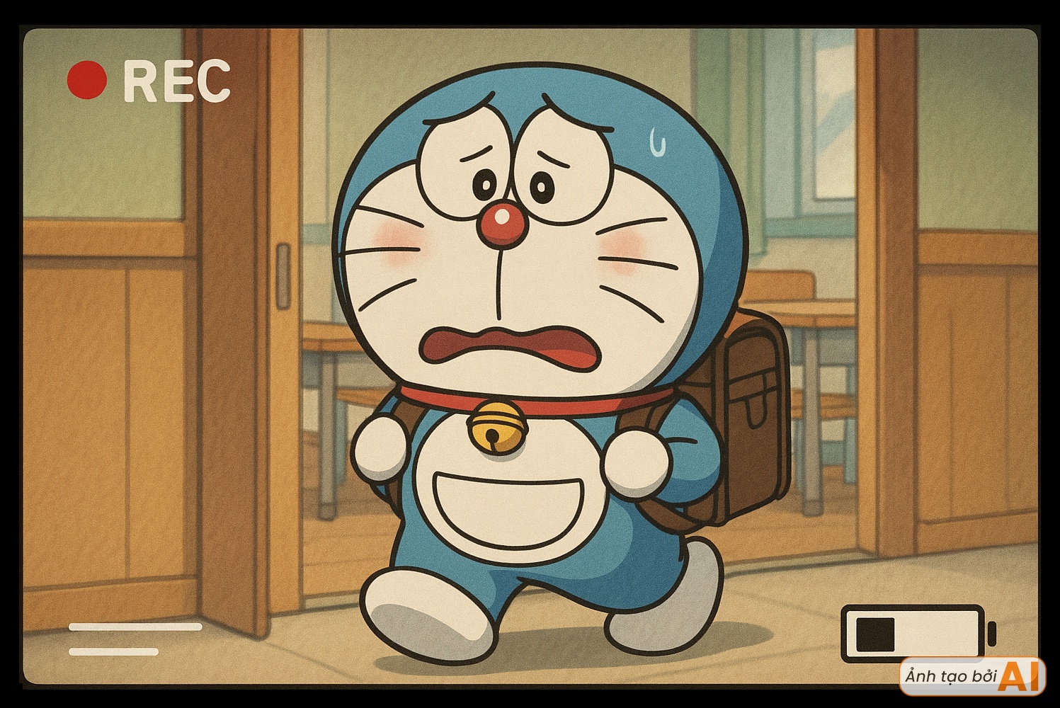 Đặt camera theo dõi ngày tựu trường của nhóm bạn Doraemon: Nobita suýt đi muộn, Shizuka vẫn chuẩn "ngoan xinh yêu"- Ảnh 5.