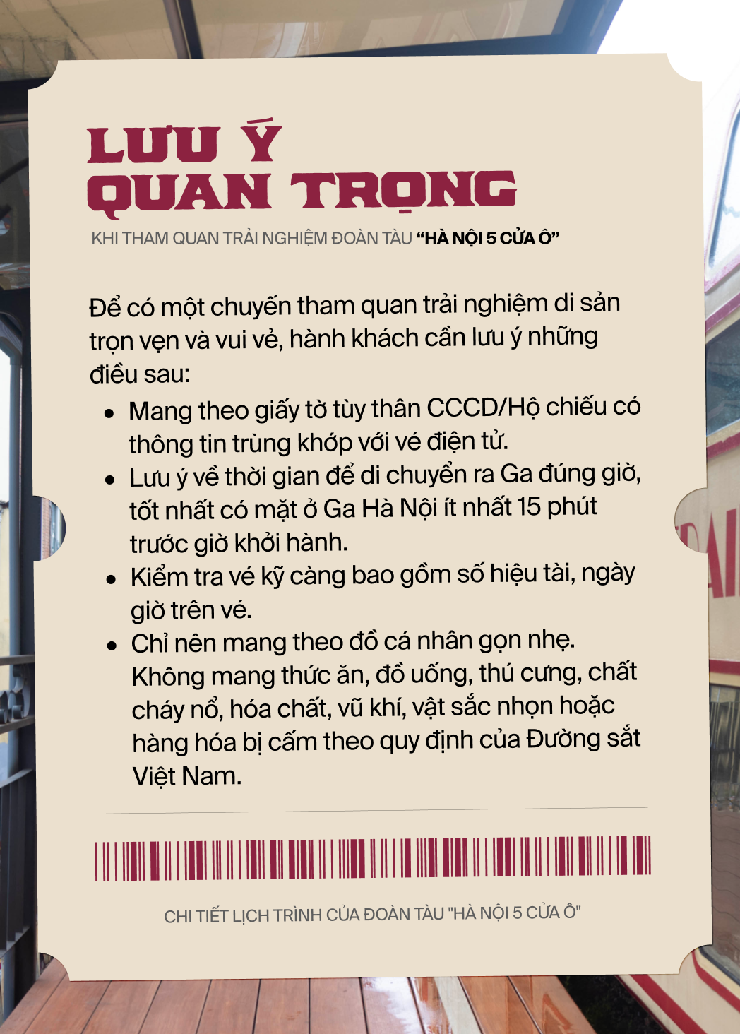 Đã bán vé tàu 