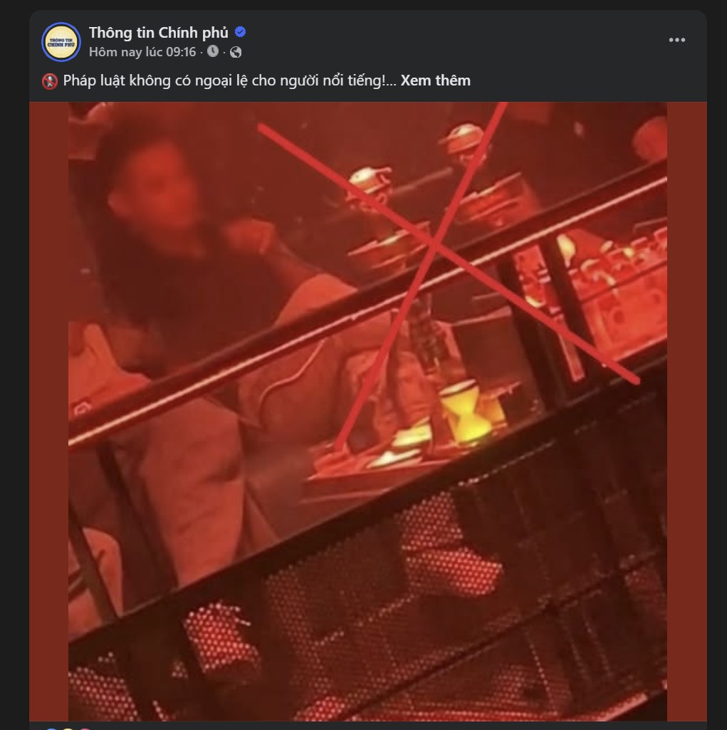 Trang Thông tin Chính phủ đăng ảnh Độ Mixi hút shisha: Pháp luật không có ngoại lệ cho người nổi tiếng!- Ảnh 1.