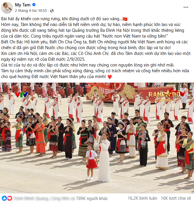 1 phút Đại lễ 2/9 cho Mỹ Tâm những con số gây choáng: Follower tăng đột biến, gây sốt trang Thông tin Chính phủ- Ảnh 2.