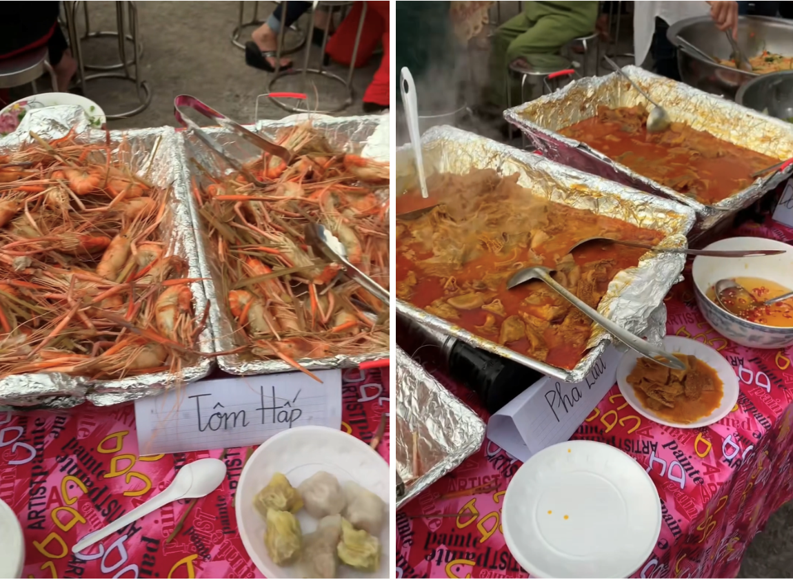 Đám giỗ miền Tây "lên đời" thành tiệc buffet: Bàn tiệc dài như quầy tại nhà hàng, món nào cũng xịn khiến ai cũng bất ngờ- Ảnh 3.