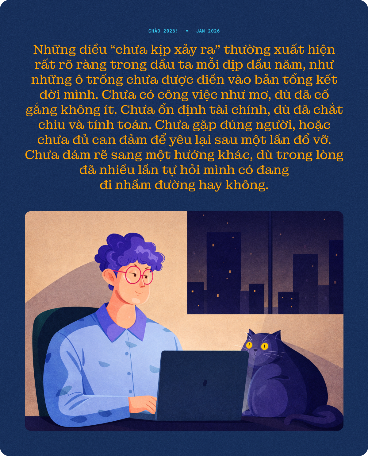 Ch&uacute;c mừng năm mới, mong bạn bớt tự tr&aacute;ch m&igrave;nh v&igrave; những thứ chưa kịp xảy ra- Ảnh 1.