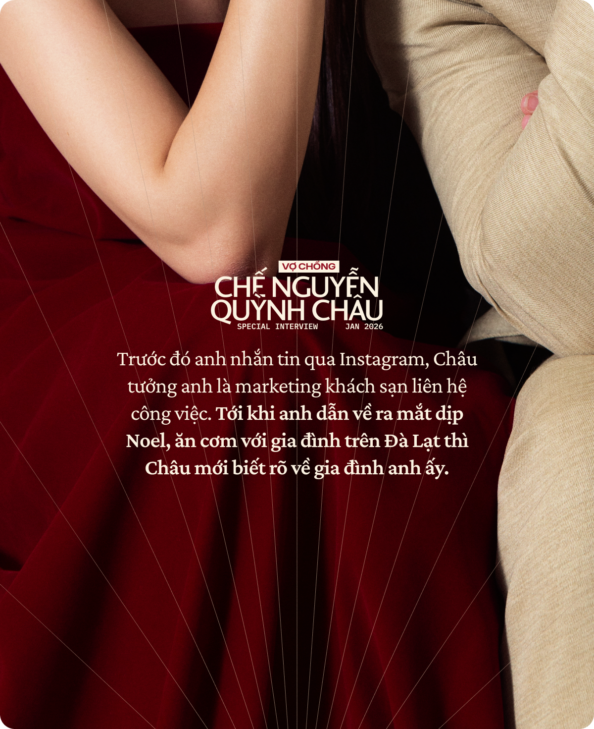 Đầu năm gặp vợ chồng Chế Nguyễn Quỳnh Ch&acirc;u: 