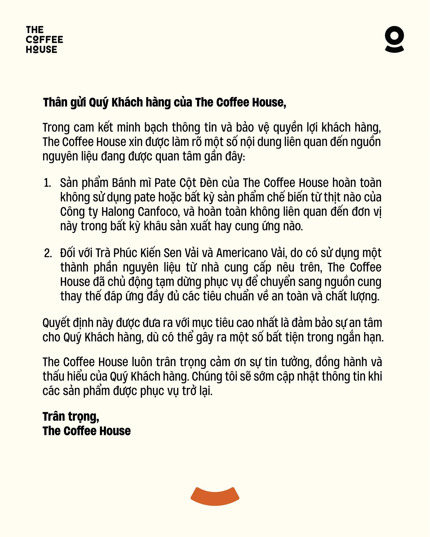 The Coffee House bất ngờ ph&aacute;t th&ocirc;ng b&aacute;o li&ecirc;n quan đến Đồ hộp Hạ Long- Ảnh 1.
