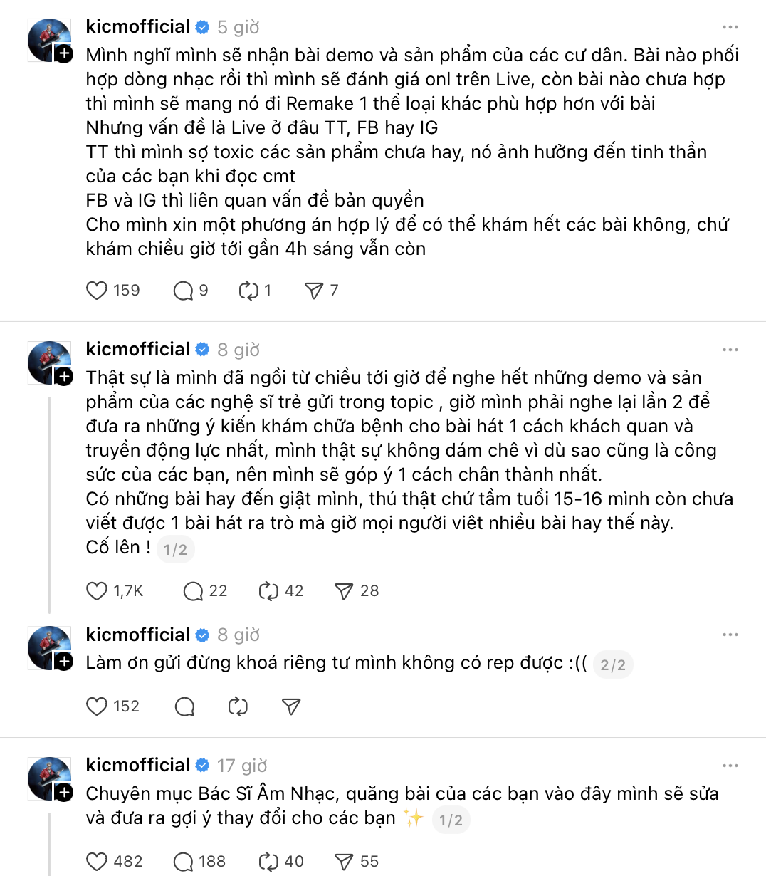 Threads city náo loạn vì hit-maker trăm triệu view chuyển nghề “tư vấn dạo”, bất ngờ khi nhắc về Sơn Tùng M-TP năm 2017- Ảnh 3. Threads city náo loạn vì hit-maker trăm triệu view chuyển nghề “tư vấn dạo”, bất ngờ khi nhắc về Sơn Tùng M-TP năm 2017- Ảnh 3.