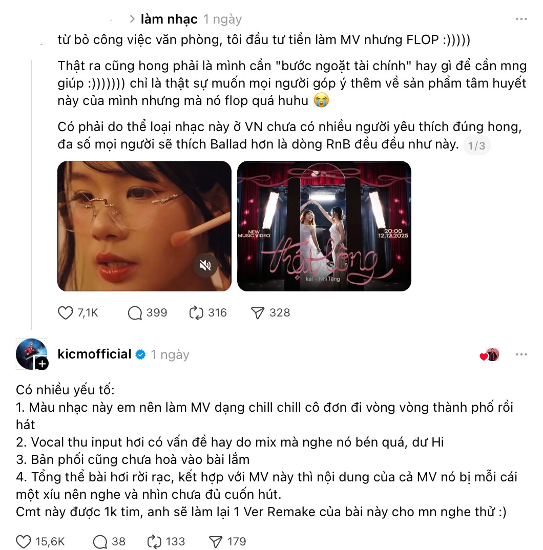 Threads city náo loạn vì hit-maker trăm triệu view chuyển nghề “tư vấn dạo”, bất ngờ khi nhắc về Sơn Tùng M-TP năm 2017- Ảnh 2. Threads city náo loạn vì hit-maker trăm triệu view chuyển nghề “tư vấn dạo”, bất ngờ khi nhắc về Sơn Tùng M-TP năm 2017- Ảnh 2.