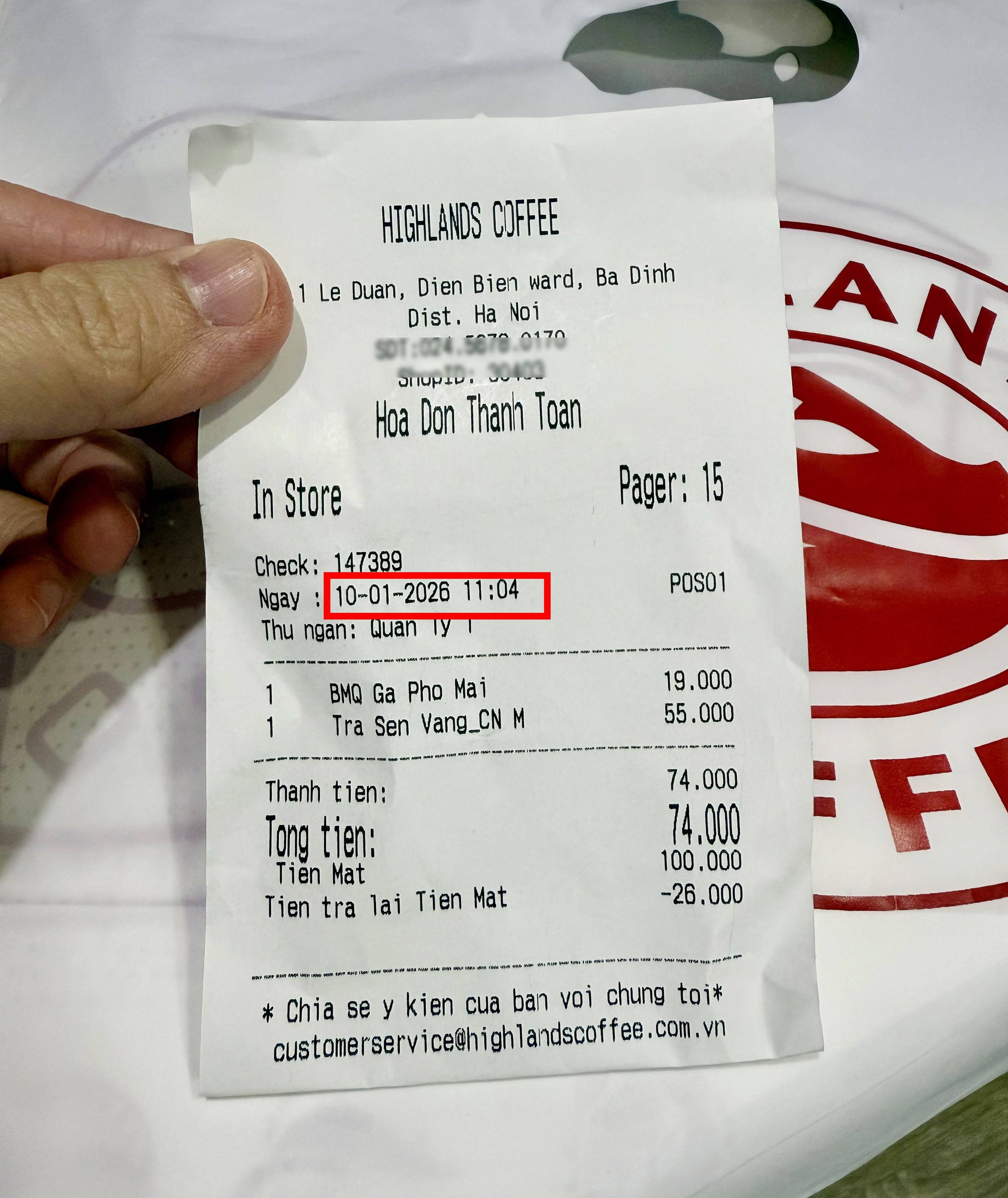 Tình hình loạt chi nhánh Highlands sau thông báo Tình hình loạt chi nhánh Highlands sau thông báo