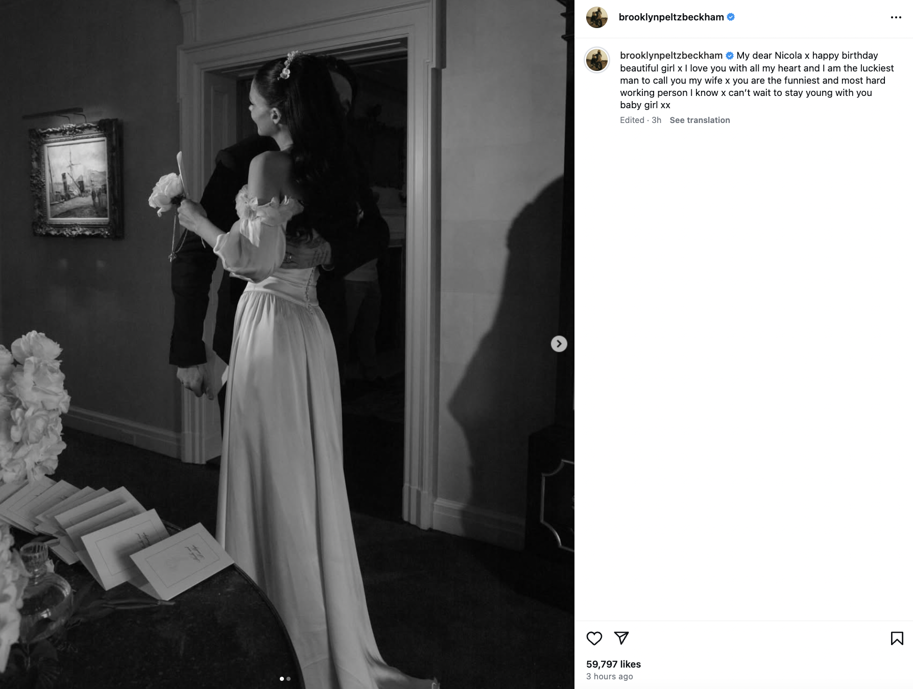 Chúc sinh nhật vợ ngọt ngào, con trai Beckham không dám mở bình luận giữa drama dùng luật sư nói chuyện với bố mẹ đẻ- Ảnh 1. Chúc sinh nhật vợ ngọt ngào, con trai Beckham không dám mở bình luận giữa drama dùng luật sư nói chuyện với bố mẹ đẻ- Ảnh 1.