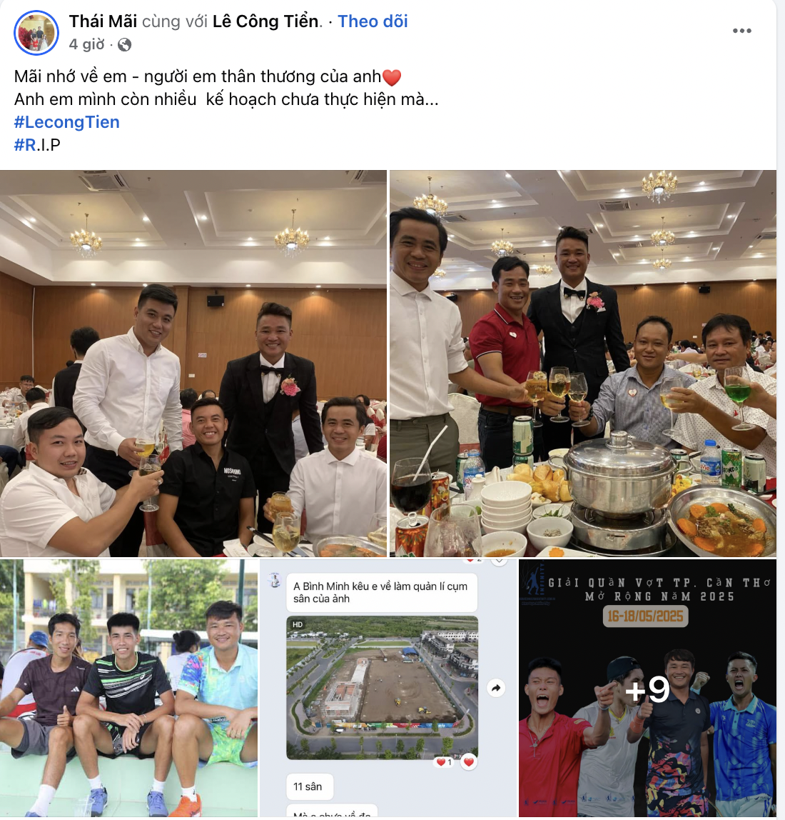 VĐV quần vợt - pickleball Lê Công Tiễn đột ngột qua đời, Lý Hoàng Nam cùng dàn sao thể thao bày tỏ tiếc thương- Ảnh 8. VĐV quần vợt - pickleball Lê Công Tiễn đột ngột qua đời, Lý Hoàng Nam cùng dàn sao thể thao bày tỏ tiếc thương- Ảnh 8.