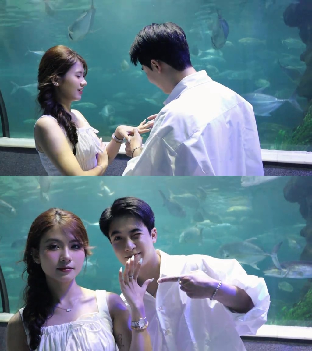 Chuyện t&igrave;nh được "xin v&iacute;a" của Bắc Vũ - Chang M&acirc;y trước khi tanh b&agrave;nh: Từng cầu h&ocirc;n ở thuỷ cung?- Ảnh 3.