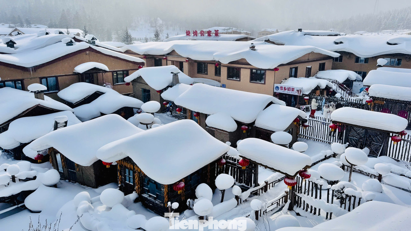 Vỡ &ograve;a cảnh si&ecirc;u thực ng&ocirc;i l&agrave;ng ở Hắc Long Giang, kh&aacute;ch đến chỉ biết trầm trồ- Ảnh 2.