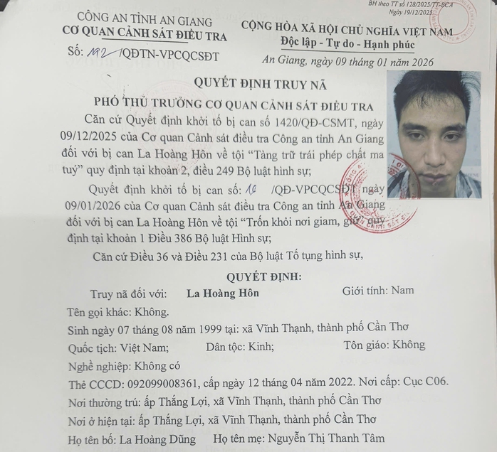 Bắt giữ 3 trong 4 bị can trốn khỏi nơi giam giữ tại An Giang - Ảnh 3.