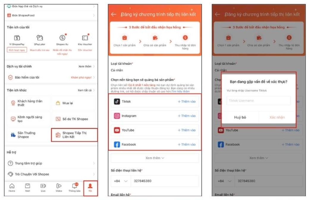 CHI TIẾT c&aacute;ch bắt đầu kiếm tiền từ Affiliate tr&ecirc;n TikTok, Shopee v&agrave; Facebook: Ngồi 1 chỗ c&oacute; tiền l&agrave; đ&acirc;y- Ảnh 3.