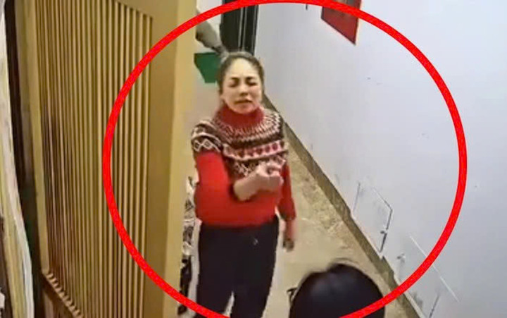 Tạm giữ phụ nữ h&agrave;nh hung h&agrave;ng x&oacute;m ở chung cư H&agrave; Nội- Ảnh 1.