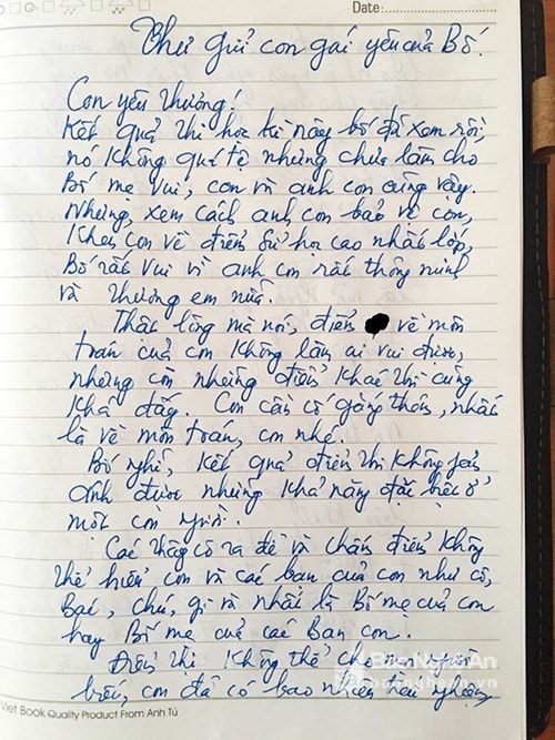 Bức thư gửi con sau kỳ thi học k&igrave; 1 khiến nhiều người đang định chỉ tr&iacute;ch bỗng "quay xe" vội: Đ&acirc;y l&agrave; &ocirc;ng bố mỗi nh&agrave; đều n&ecirc;n c&oacute;!- Ảnh 1.