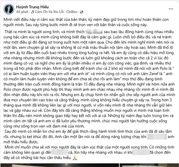 Titan - cựu HLV của Saigon Phantom (SGP) thừa nhận y&ecirc;u nam giới khi đang c&oacute; vợ l&agrave; ai?- Ảnh 2.