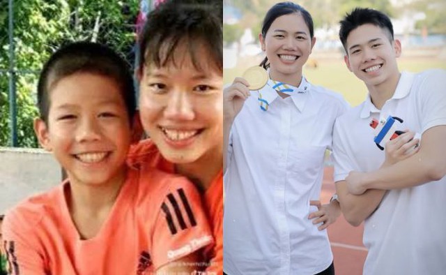 Hot rần rần ảnh chị em &Aacute;nh Vi&ecirc;n - Quang Thuấn ng&agrave;y ấy - b&acirc;y giờ- Ảnh 1.