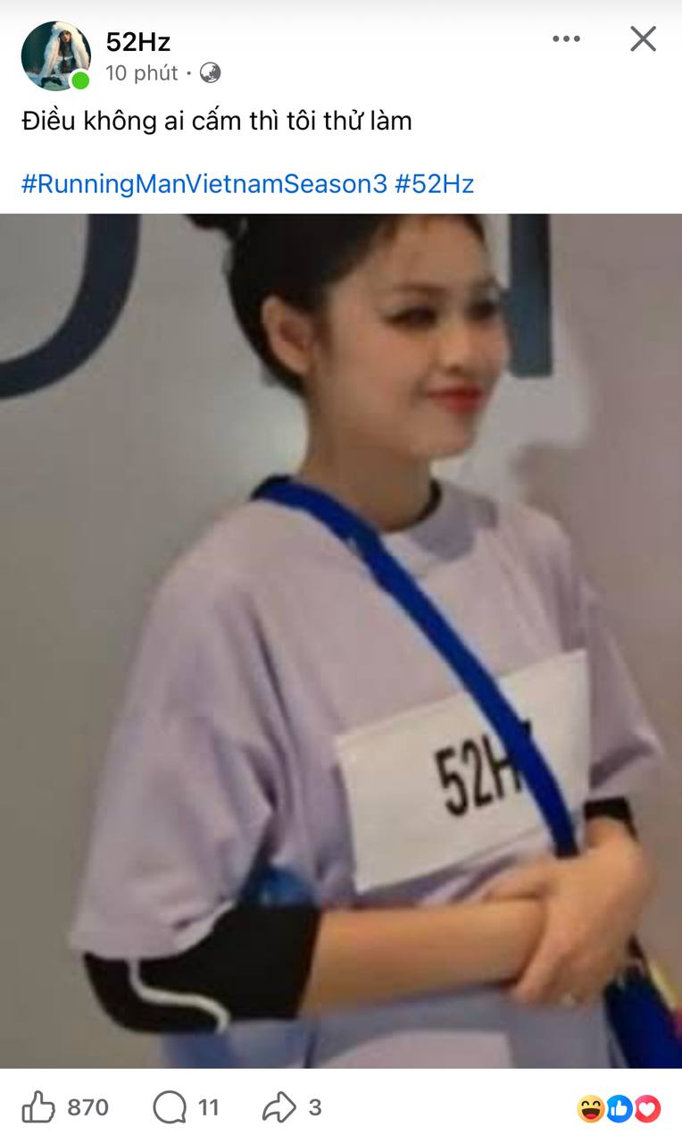 52Hz d&aacute;n bảng t&ecirc;n ở v&ugrave;ng nhạy cảm tại Running Man Việt, bị n&oacute;i 