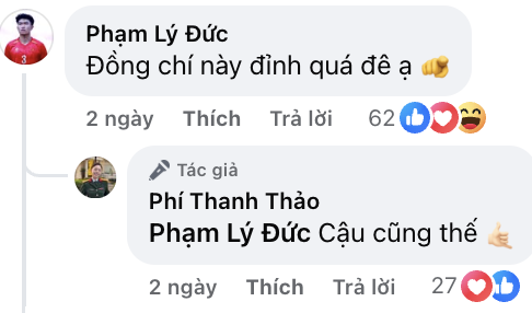 L&yacute; Đức U23 Việt Nam tương t&aacute;c cực ngọt c&ugrave;ng hotgirl bắn s&uacute;ng Ph&iacute; Thanh Thảo ngay trước trận 