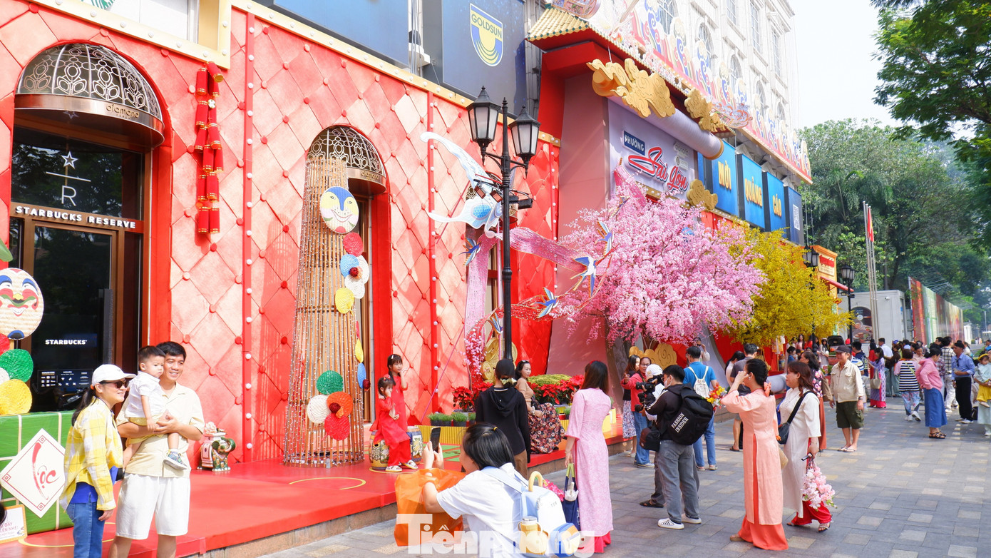 Phố phường TPHCM rộn r&agrave;ng sắc xu&acirc;n từ rất sớm- Ảnh 1.