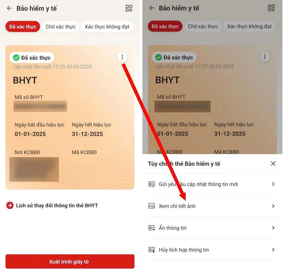 Th&ocirc;ng tin Bảo hiểm y tế tr&ecirc;n ứng dụng VNeID hiển thị sai, người d&ugrave;ng chỉnh sửa thế n&agrave;o?- Ảnh 5.