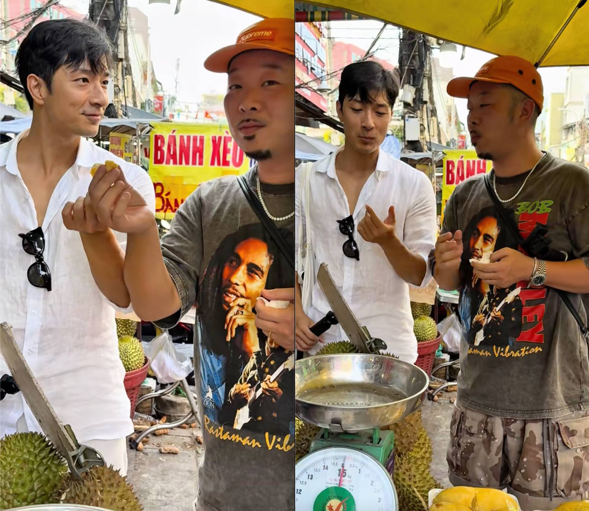 Ăn thử sầu ri&ecirc;ng Việt Nam, kh&aacute;ch Nhật l&agrave;m ngay động t&aacute;c khiến d&acirc;n mạng đ&ograve;i giữ lại, kh&ocirc;ng cho về nước- Ảnh 1.