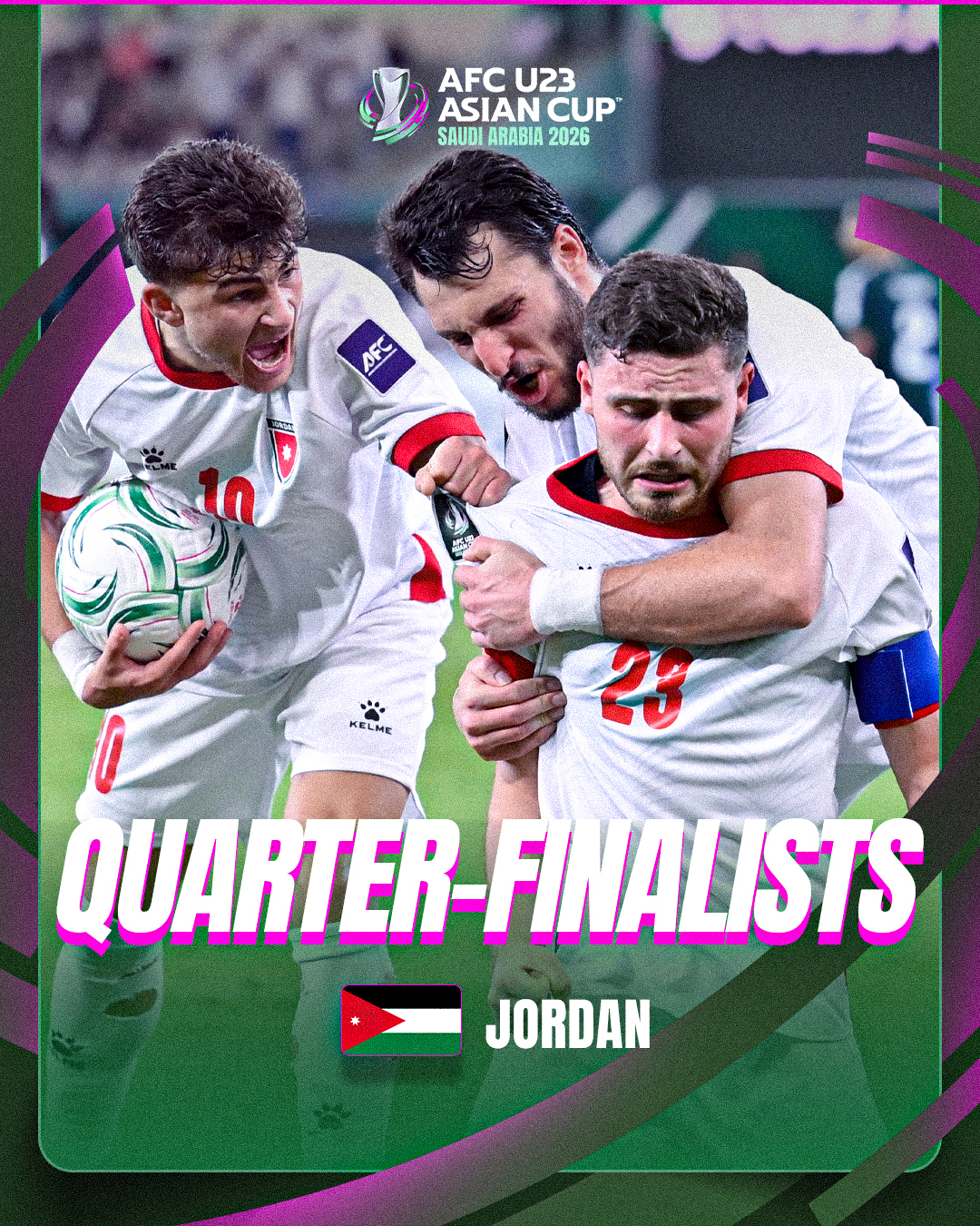 G&oacute;c dễ thương: U23 Jordan nhảy m&uacute;a ở sảnh kh&aacute;ch sạn khi gặp U23 Việt Nam, ăn mừng 2 đội c&ugrave;ng v&agrave;o tứ kết- Ảnh 3.