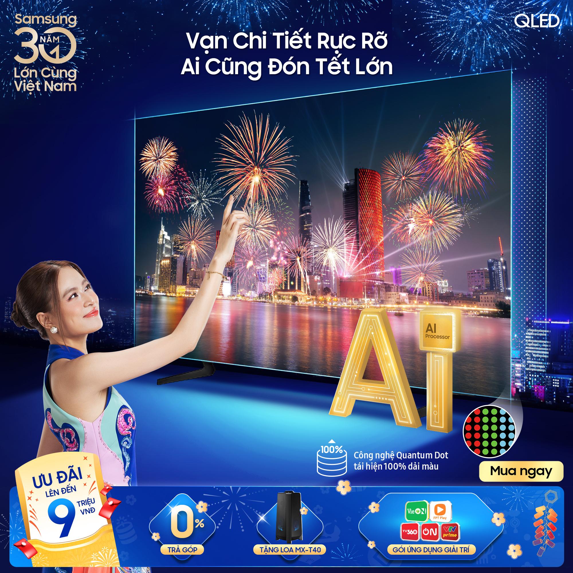 Tết lớn sum vầy, tận hưởng từng khoảnh khắc đỉnh cao c&ugrave;ng Samsung AI TV- Ảnh 1.