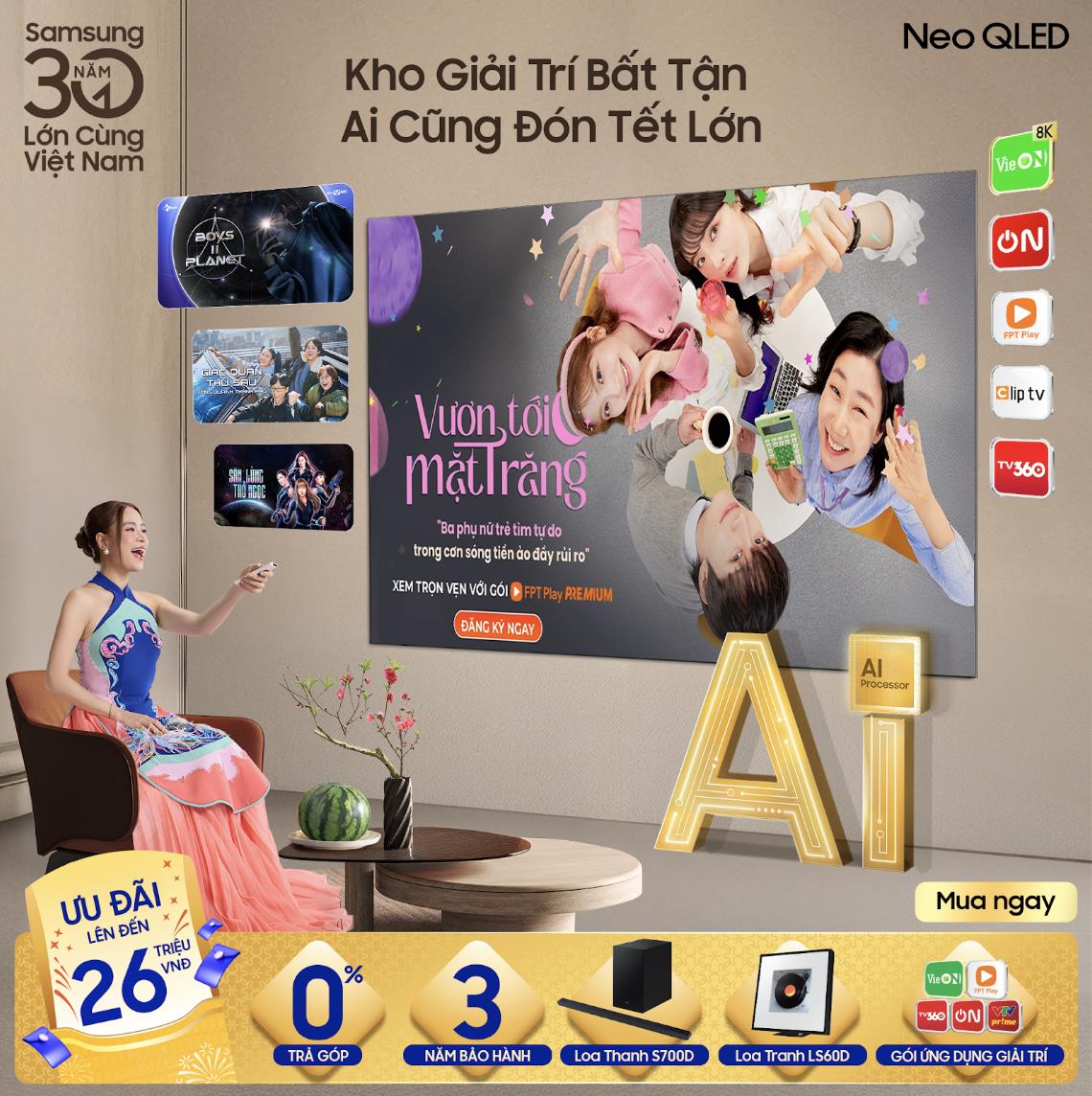 Tết lớn sum vầy, tận hưởng từng khoảnh khắc đỉnh cao c&ugrave;ng Samsung AI TV- Ảnh 3.