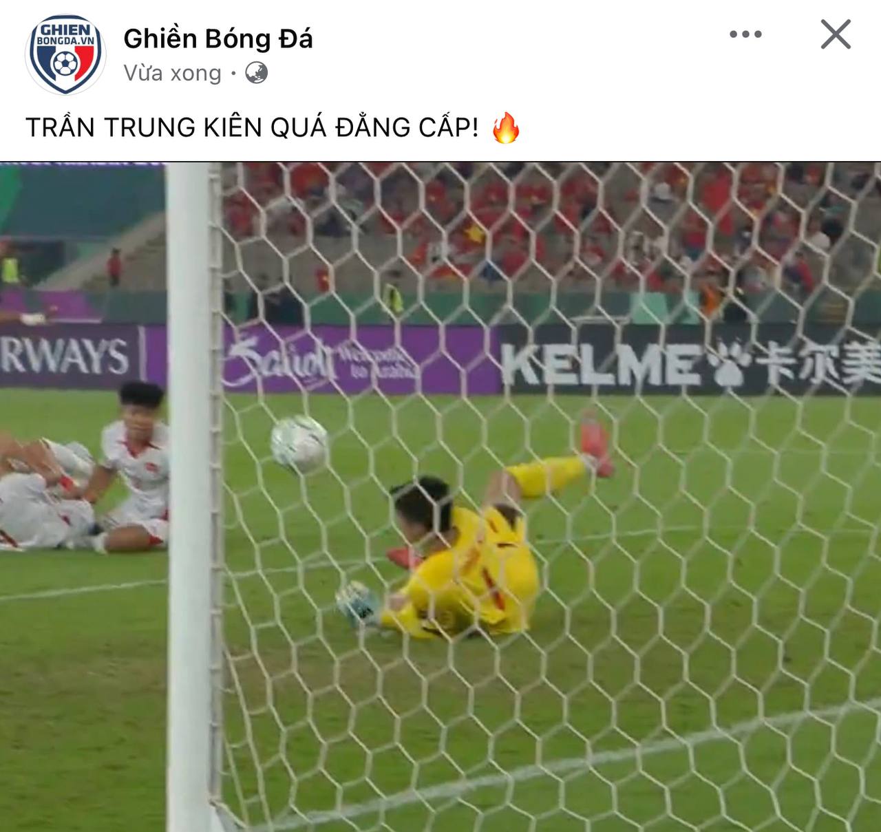 Thủ m&ocirc;n điển trai 1m90 Trần Trung Ki&ecirc;n khiến cả c&otilde;i mạng gọi t&ecirc;n v&igrave; cứu thua xuất sắc cho U23 Việt Nam- Ảnh 6.