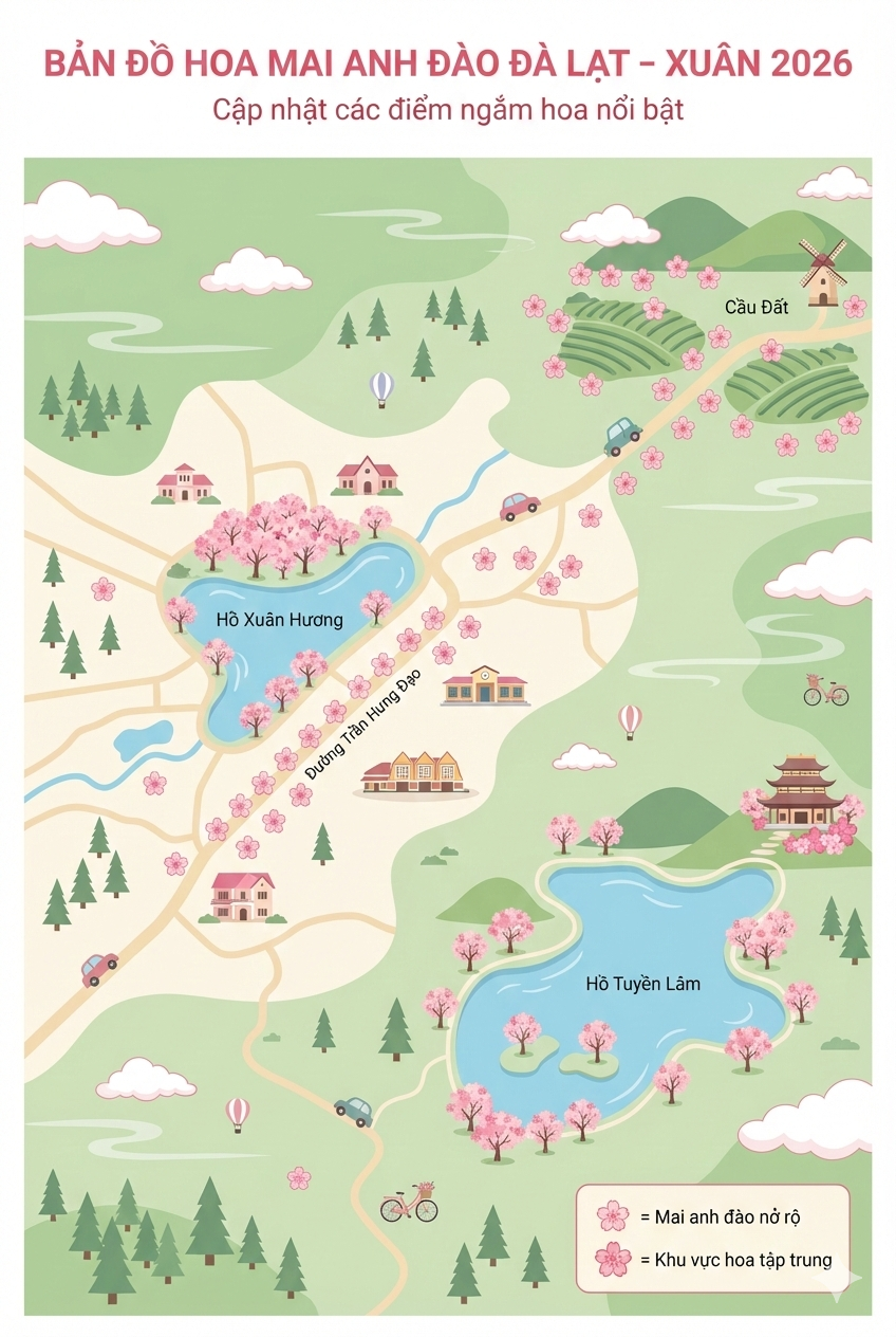 Đầu năm 2026, du lịch Đ&agrave; Lạt c&oacute; một việc &ldquo;chưa từng c&oacute; tiền lệ&rdquo;- Ảnh 1.