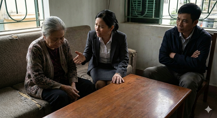 Nh&ograve;m ng&oacute; khoản lương hưu 15 triệu đồng, chị chồng đ&ograve;i đ&oacute;n mẹ về phụng dưỡng- Ảnh 1.