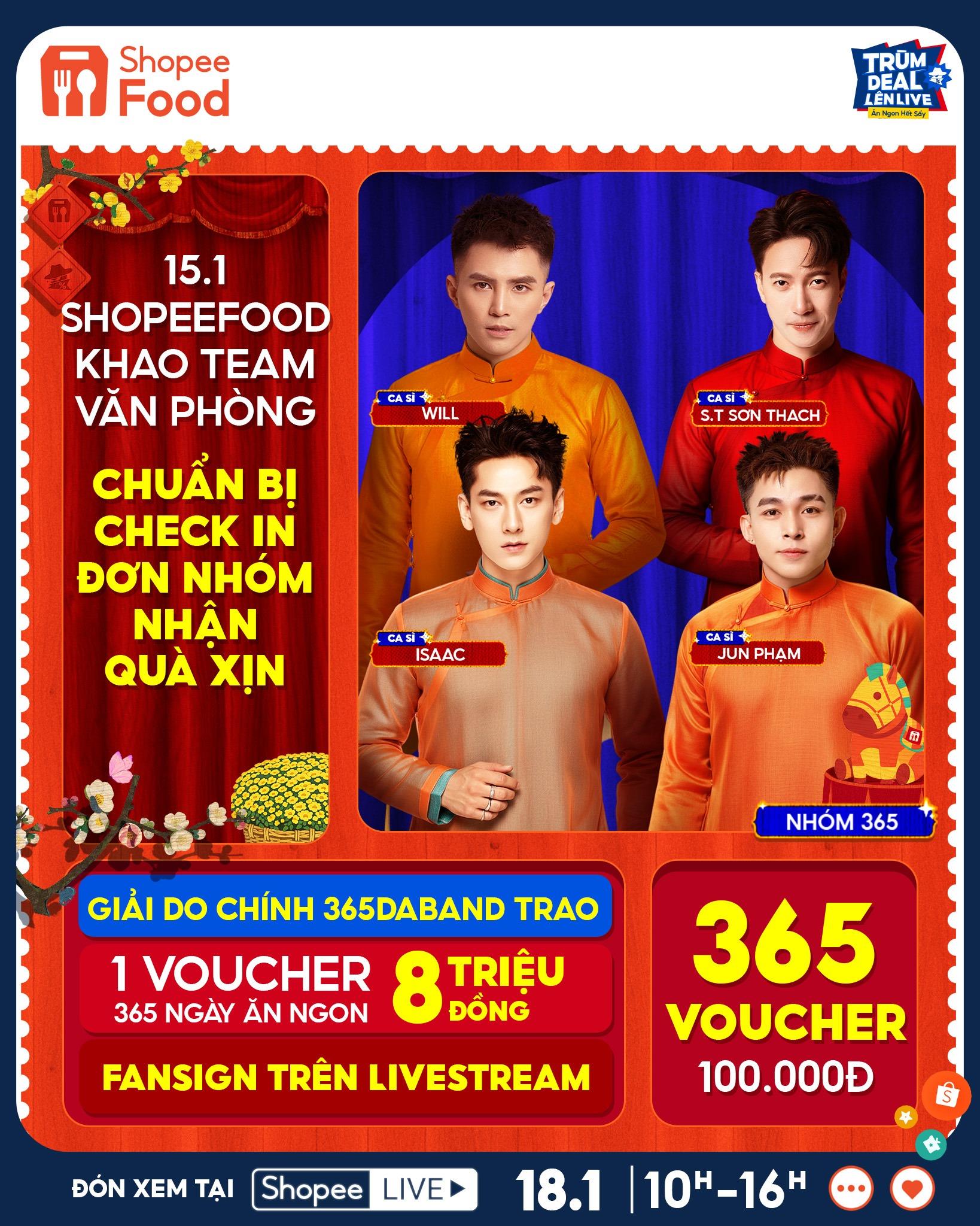 Đầu tư xem &ldquo;Tr&ugrave;m Deal L&ecirc;n Live 18.1&rdquo; l&agrave; lời lu&ocirc;n: 365DABAND t&aacute;i hợp &ldquo;chấn động&rdquo;, tung deal ăn ngon giảm đến 50%- Ảnh 2.
