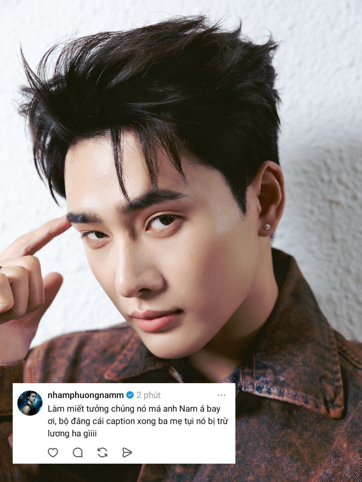 Sao nam Vbiz bị b&oacute;c comment gọi fan l&agrave; &ldquo;ch&uacute;ng n&oacute;&rdquo;, cả Threads như &ldquo;nổi đi&ecirc;n&rdquo;- Ảnh 1.