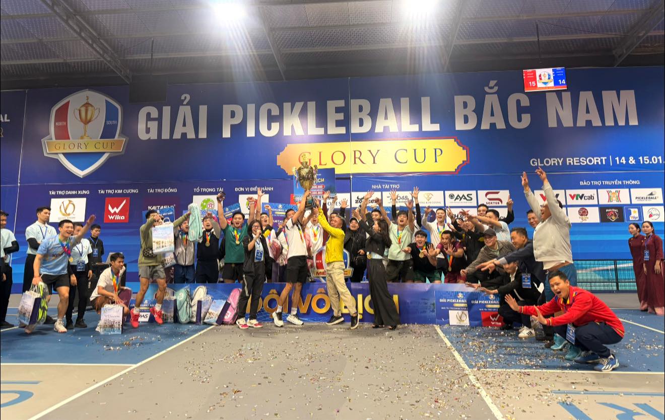 Giải pickleball Bắc - Nam sum họp quy tụ to&agrave;n tay vợt đ&igrave;nh đ&aacute;m Việt Nam, kết quả kịch t&iacute;nh đến ph&uacute;t cuối c&ugrave;ng- Ảnh 1.